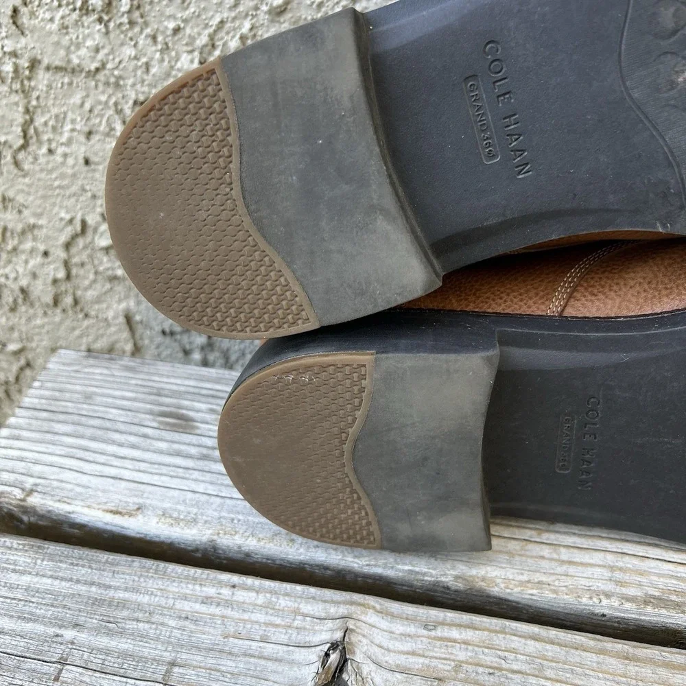Cole Haan Shoes Men Size 12 Day Plain Toe Oxford Taos Tan